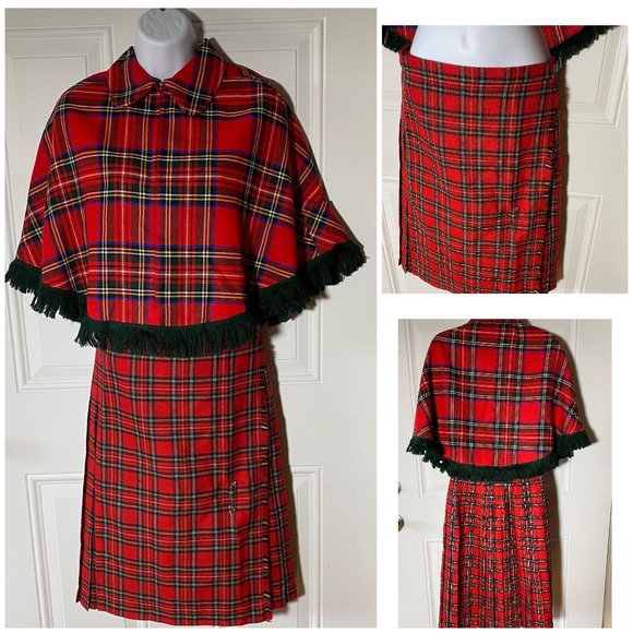 Fiona McDonald Vintage Girls Scottish Skirt Set - Picture 1 of 7